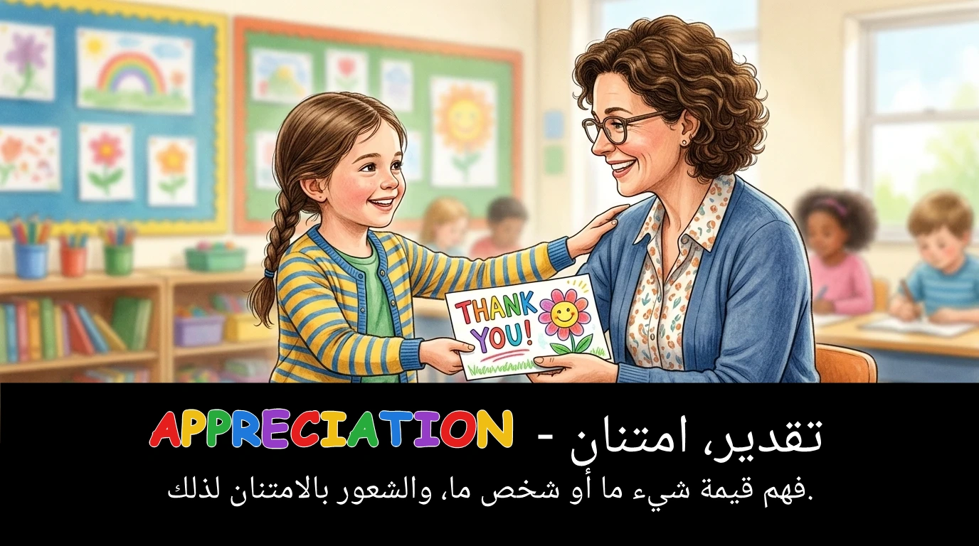 Arabic Illustration for appreciation